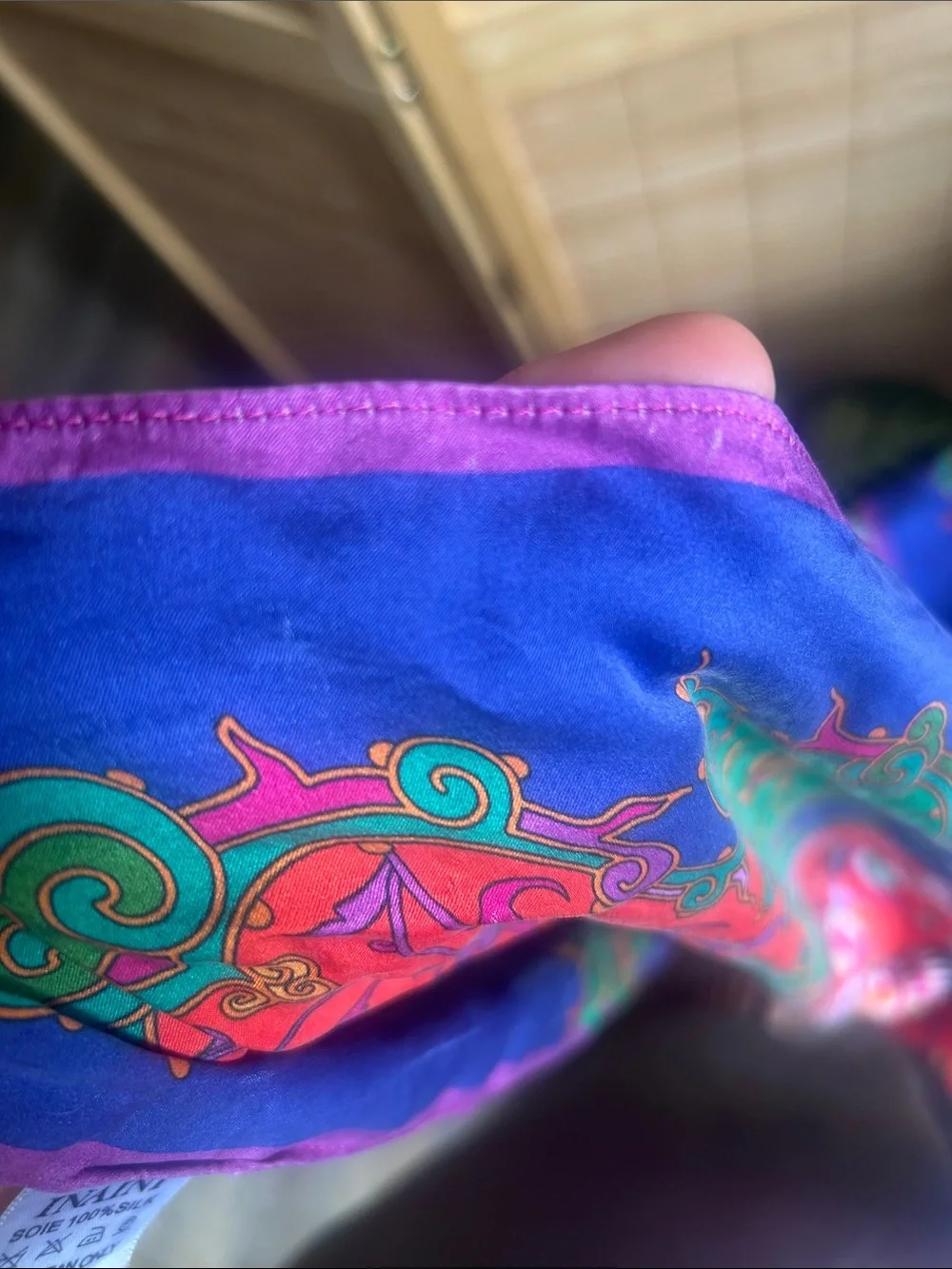 Vibrant women’s silk Scarf